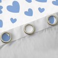 thumbnail image 4 of Feelyou Blue Love Heart Blackout Curtains Set of 2 (52x84 Each) for Child, Kawaii Cartoon Print Window Curtains, Dreamy Princess Style Curtains and Drapes, Blackout Curtains Room Decor, 4 of 6