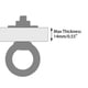 thumbnail image 4 of Eye Bolts QWETRY M8 Tornillos con tuercas, paquete de 8 unidades, acero inoxidable, 4 of 6