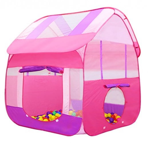 Photo 1 of Kiddey Pink Playhouse Tent for Girls Polyester Nylon Pop Up for Indoor/Outdoor Fun Promotes Creativity