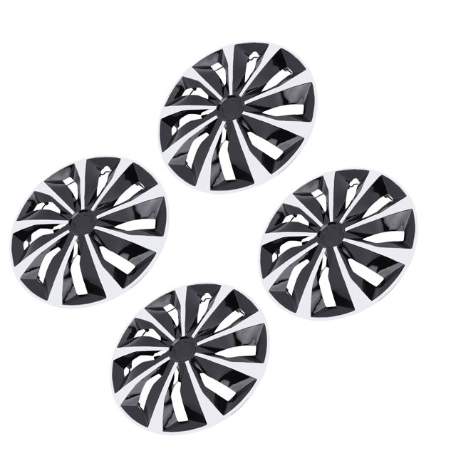 14in Hubcaps, 4 Pcs ABS Universal Fit Snap On R14 Wheel Rim Covers for Most Cars Truck SUV