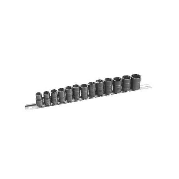 Ken Tool 30108 13 Pc. 3/8" Drive Twist Socket Set (On Rail)