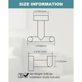 thumbnail image 6 of Wowow Shower Towel Hook for Bathroom, Stainless Steel Double Towel Hook, Wall Mount Heavy Duty Bath Robe Hook, Matte Black, 6 of 8