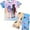 Zebra, variant on QEFJNO Kids Girls Pajamas Set 2 PCS Short Sleeve Top and Shorts Pants for Toddler Girls Unicorn Pjs Size 3-8Y