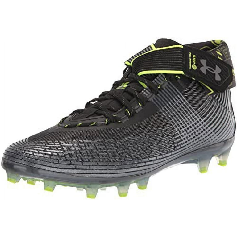 Under Armour Highlight MC Blk Lime Green Football Shoe Mens Size 10 3023716 004 Walmart