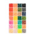 thumbnail image 1 of John Bead 148g 6mm Assorted Colors Flat Clay Beads, Colorful Round Polymer Clay Bead for DIY Crafts Jewelry Making Bead Box, 1 of 5