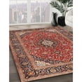 thumbnail image 2 of Ahgly Company Indoor Square Traditional Saffron Red Persian Area Rugs, 5' Square, 2 of 6