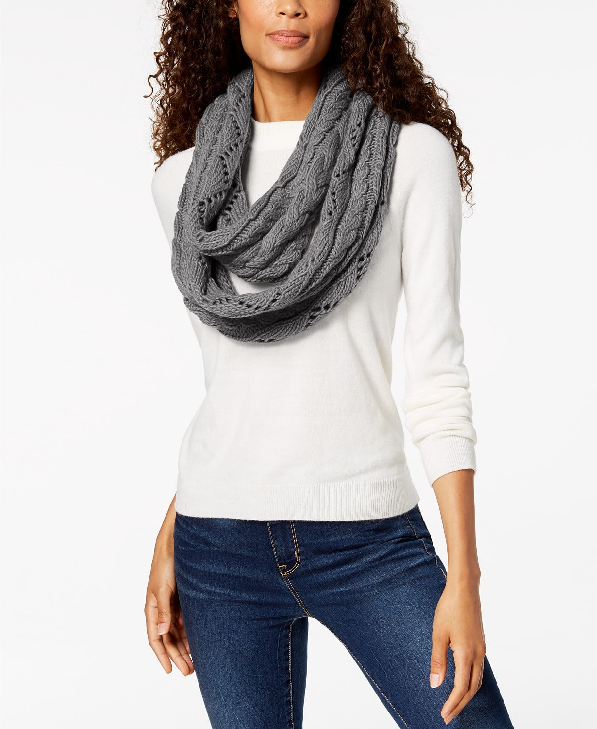 michael kors cable knit scarf