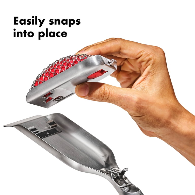 OXO Grilling Stainless Steel Bristle-Free Grill Brush Head photo 3