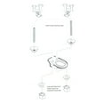 thumbnail image 5 of Topseat 6TS2E9902SL Art of Acryl Elongated Toilet Seat - Shabby Chic, 5 of 5