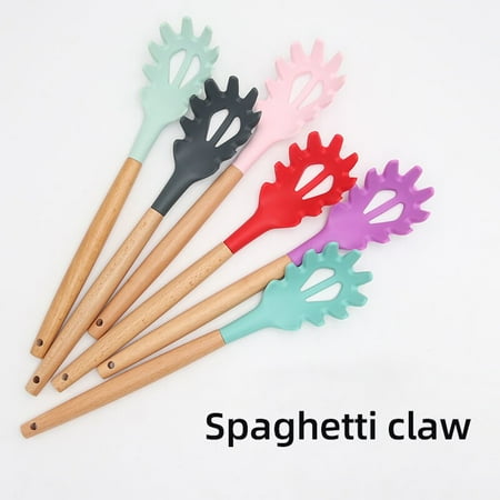 

Spatula Silicone Tongs Spoon Clip Food Ladle Kitchen Accessories Tools Pastry Cooking Tongue Set Wooden Barbecue Clamp