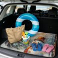 thumbnail image 2 of Binienty Winter Snowman Print Car Trunk Mat, Universal Fit 29" x 39" Anti-Skid Backing Rear Cargo Liner, Scratch Resistant Stylish Vehicle Interior Accessory for Sedan SUV, 2 of 7