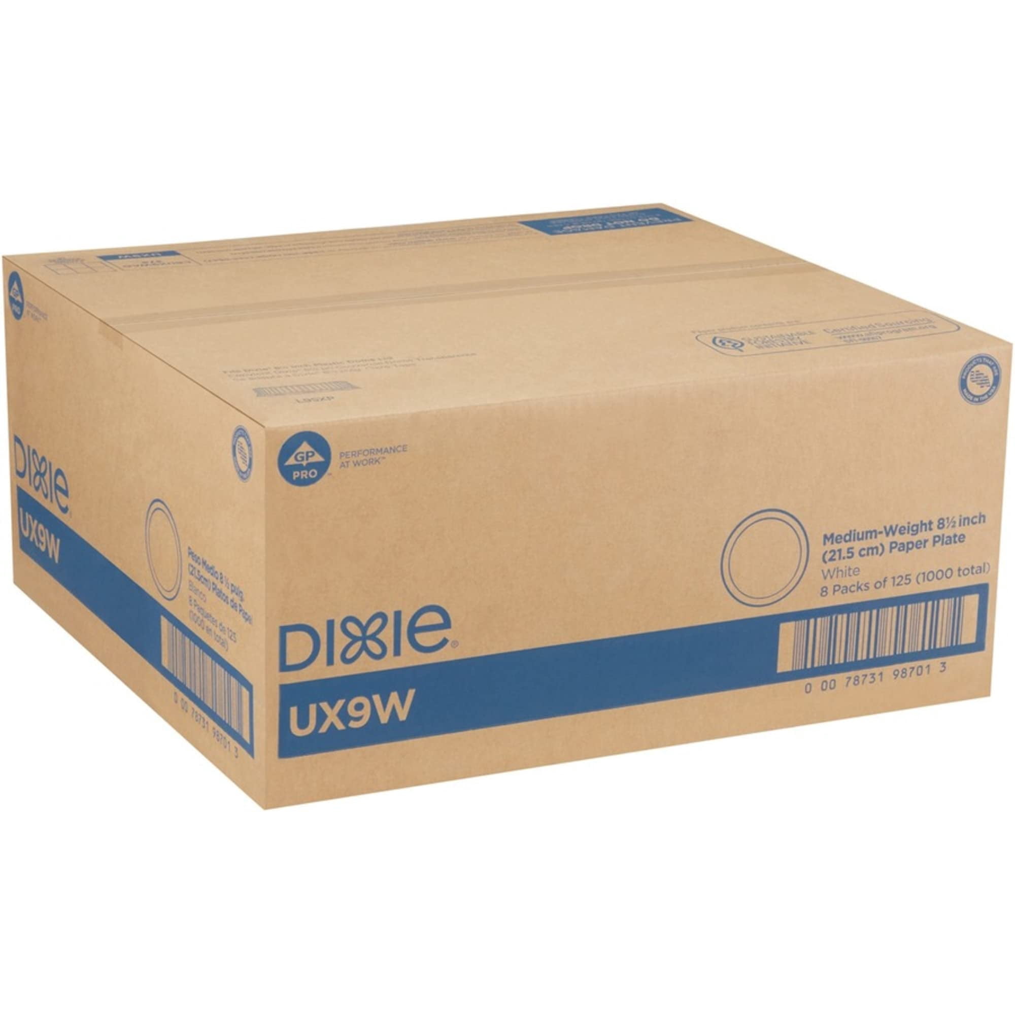 Dixie, DXEUX9WSCT, Pathways Everyday Paper Plates, 500 / Carton, White