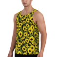 thumbnail image 2 of Haiem Sunflowers In Vintage Men Workout Tank Top Gym Bodybuilding Sleeveless Muscle T Shirts Athletic Tank Breathable Workout Shirt-3X-Large, 2 of 8