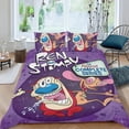 thumbnail image 2 of Ren & Stimpy Conjunto de sábanas temático, trío de piezas, cómodo y amigable con la piel, diseño único, regalo de decoración para el hogar para familiares, amigos y fans, 90 cm * 190 cm, 2 of 6