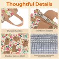 thumbnail image 4 of Pomeranian Dogs and Pioneer Flower Insulated Lunch Bag for Women & Adults,Large Portable Soft Cooler Lunch Bag,Thermal Food Storage Tote with Pearl Cotton,8.66L,8.75x5.75x9.5 Inch, 4 of 6
