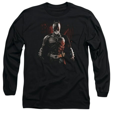 Battleground Jersey - The Dark Knight Rises Batman Battleground Mens Long Sleeve Shirt