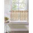 thumbnail image 4 of Orange Brown 2 Panel Kitchen Curtains for Small Windows, Modern Abstract Art Ombre Striped Bathroom Tier Curtain, Short Window Treatment for Bedroom/Living Room 55"x36", 4 of 6