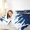 thumbnail image 4 of Homewish Musical Notes Melody Bedding Comforter Set,Music Lover Silhouette Twin Comforter Sets,White Blue Bedding Set For Teens,Breathable Home Decor Reversible,2-Piece, 4 of 8