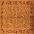 thumbnail image 1 of Ahgly Company Indoor Square Oriental Orange Industrial Area Rugs, 6' Square, 1 of 4
