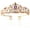Gold Purple, variant on Silver Crystal Tiara Crowns Bride Crystal Crown with Comb Costume Hair Accessories for Women and Girls