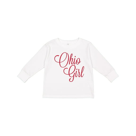 Inktastic Ohio Girl Boys or Girls Long Sleeve Toddler T-Shirt