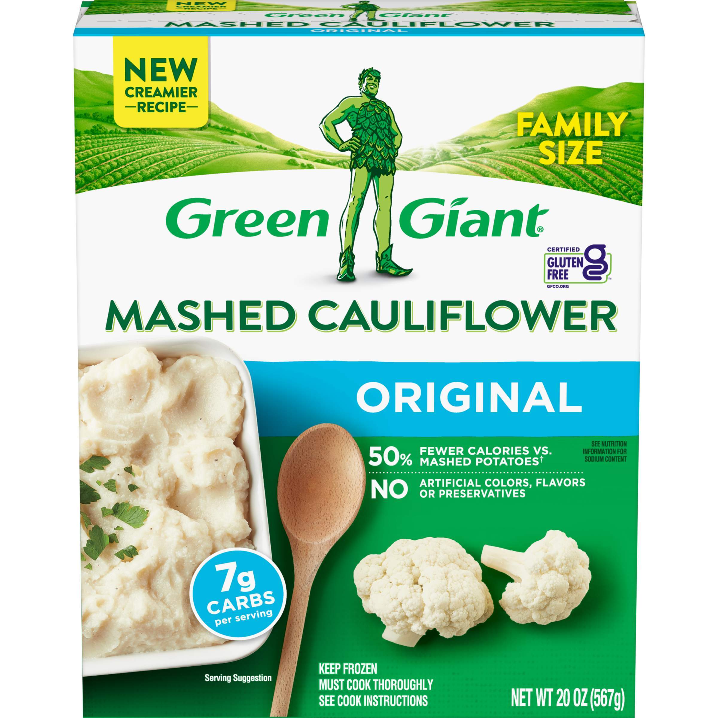 Green Giant Mashed Cauliflower, 20 oz (Frozen)