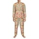 thumbnail image 3 of Balery Indian Paisley 1 Pijama para Hombre de Dos Piezas con Manga Larga, Conjunto de Dormir y Descanso Suave con Bolsillos-Medium, 3 of 7