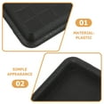 thumbnail image 3 of WRITWAA 8Ud Plant Saucer Para Macetas De Interior En Plástico Negro Para Almacenamiento, 3 of 7