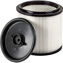 High-Efficiency Cartridge Filter for Wet/Dry Vacuum, Traps Fine Dust and Allergens, Compatible with 5–16 Gallon Models