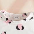 thumbnail image 4 of mgoYE Baby Girls Clothes 3 Months Newborn Baby Girl Clothes Summer Outfit Short Sleeve Ribbed Romper Floral Suspender Overalls Shorts Set(Pink,12-18 Months), 4 of 9