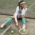 thumbnail image 6 of Rateoe Aquamarine Glitter1 Pattern Women’s Knee High Crew Socks,Trouser Socks Comfortable, Breathable, Moisture-Wicking and Soft, 6 of 6