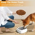 thumbnail image 3 of Dog Water Bowl: 35oz/1L No-Spill Cat Water Bowl Portable Dog Bowl with Eco-Friendly Material Slow Water Feeder Dispenser Vehicle Carried Water Bowl for Dogs, Cats, Pets & Outdoor Travel, 3 of 7