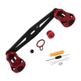 thumbnail image 2 of GLFILL Poignée de Bascule pour Moulinet Baitcasting Poignée de Bascule en Fibre de Carbone pour Prise de Pilule avec Roulement pour DAIWA Planche Droite Accessoires de Moulinet Rouge Main Droite, 2 of 8