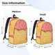 thumbnail image 2 of Disketp Mochila de Lona Estampada, Mochila Escolar de Viaje Ligera para Estudiantes y Portátil-Small, 2 of 5