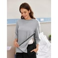 thumbnail image 5 of UTOURS Post Shoulder Surgery Shirts for Women Tear Away 3/4 Tops After Rotator Cuff Shirts Chemo Port Adaptive Clothing, 5 of 8