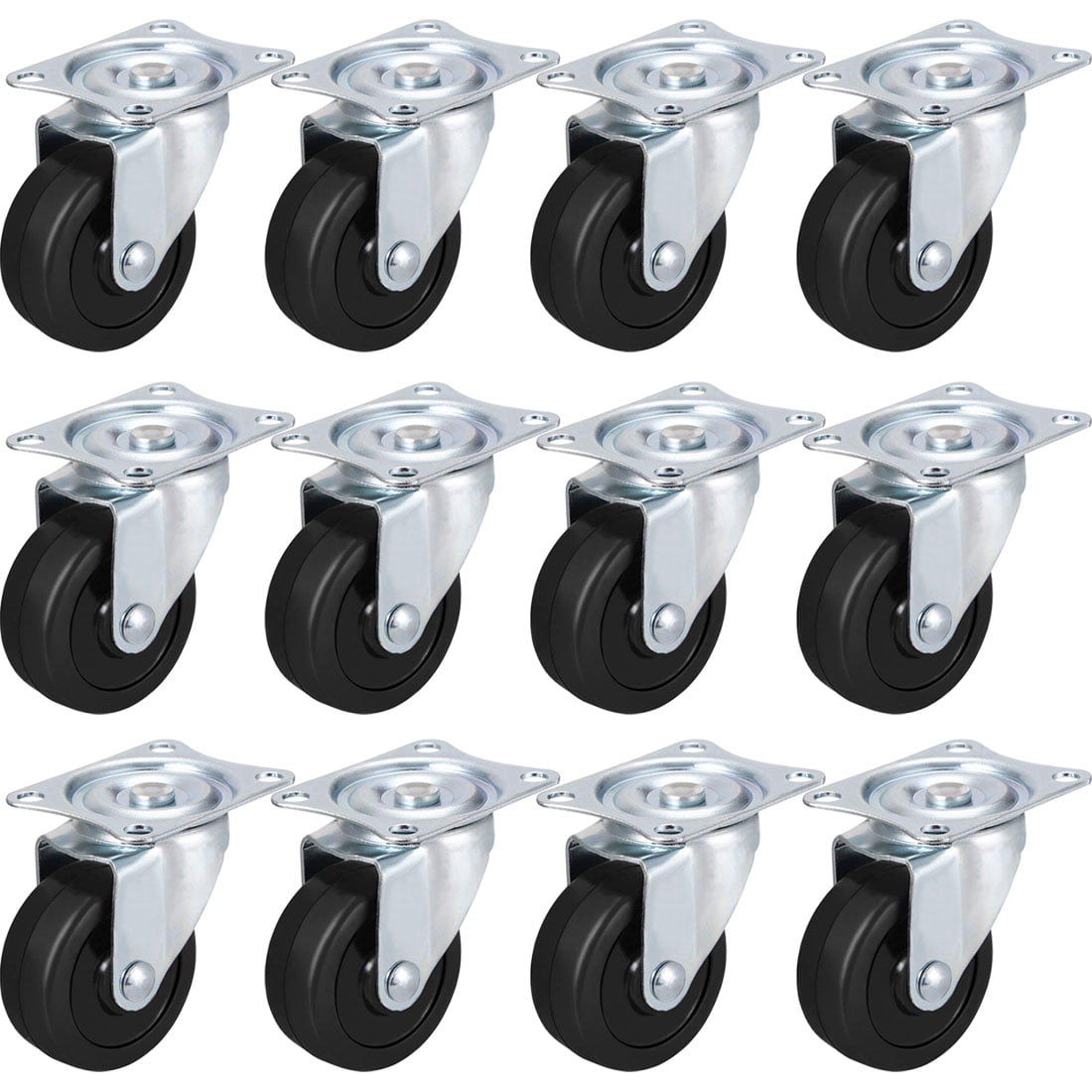 24 Pieces Self Adhesive Wheels Mini Fixed Wheels Caster Boxes Caster Small Caste 