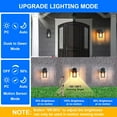 2 Pack Porch Light with GFCI Outlet,Dusk to Dawn Motion Sensor Outdoor