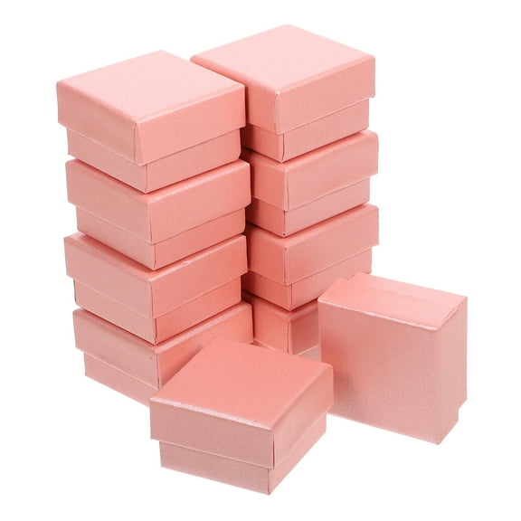 SEWCHICS 10Pcs Classic Square Necklace Boxes for Jewelry Organization 1.97X1.97X1.18in