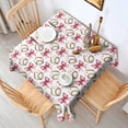 thumbnail image 2 of Pink Baseballs and Bows Pattern Square Tablecloth,Waterproof Square Table Cover,Wipeable Spillproof Washable Table Cover for Home Kitchen Party Decor 60"x60"(152x152cm), 2 of 6