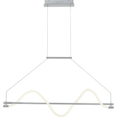 

Ashley Harbour Courtleigh 1-Light Polished Chrome Island Chandelier