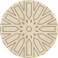 thumbnail image 1 of Ahgly Company Indoor Round Patterned Moccasin Beige Area Rugs, 8' Round, 1 of 6