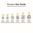 thumbnail image 5 of Tilo Jewelry 14K Yellow Gold .50 Carat Solitaire Round Brilliant CZ Pendant Charm | 5mm | Classic Everyday Pendant for Women & Unisex Necklace, 5 of 8