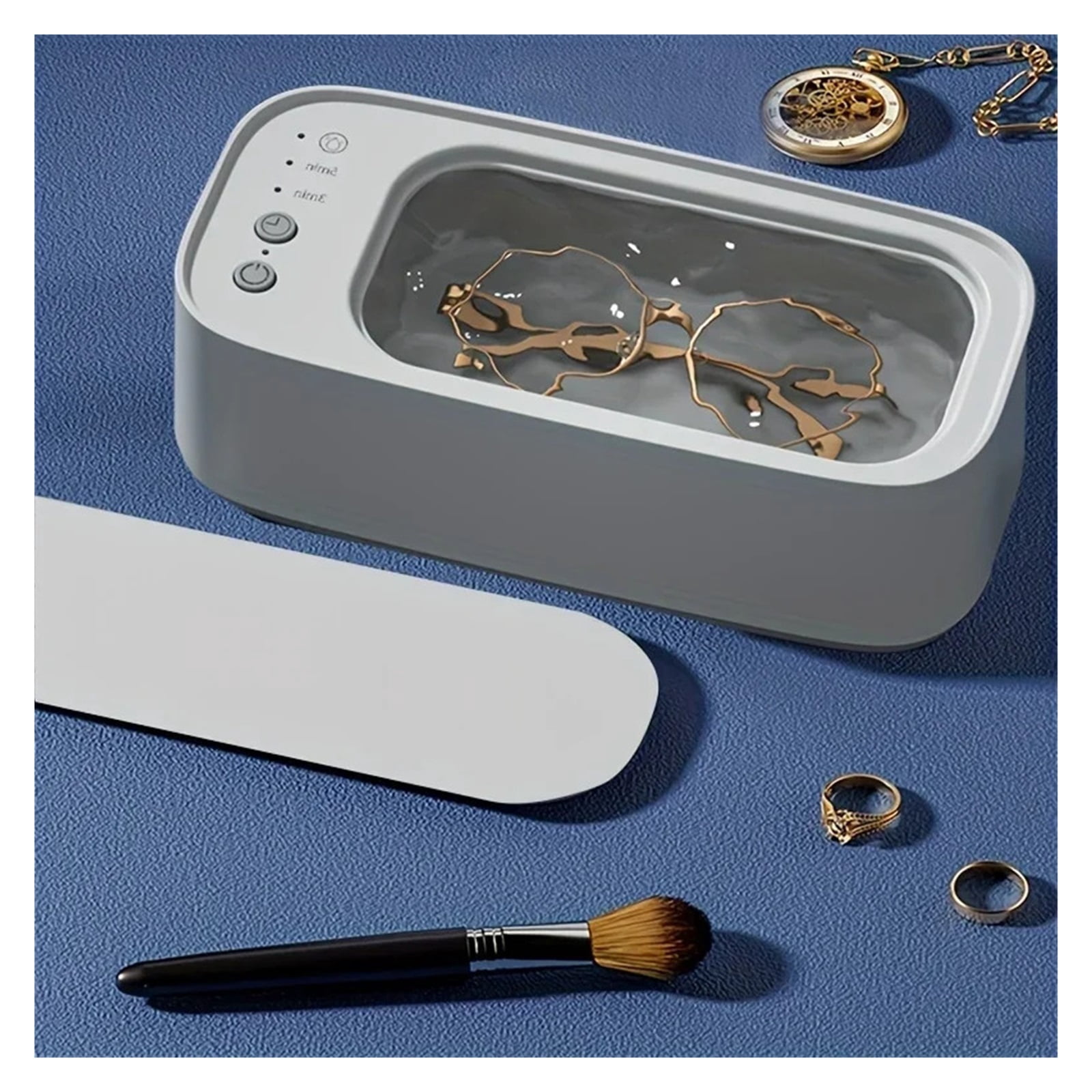 Portable 45KHZ Ultrasonic Glasses Cleaning Machine Ultrasound Jewelry Cleaner Machine High Frequency Household Cleaner