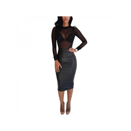 Topumt Women See through Sheer Mesh T Shirt Transparent Long Sleeve Blouse Tops