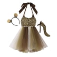 thumbnail image 1 of WEAIXIMIUNG Robes pour Enfants 12-14 Ans Été Filles Sans Manches Animaux Dessin Animé Robe Tutu en Maille Fête 8-10 Ans, 1 of 9