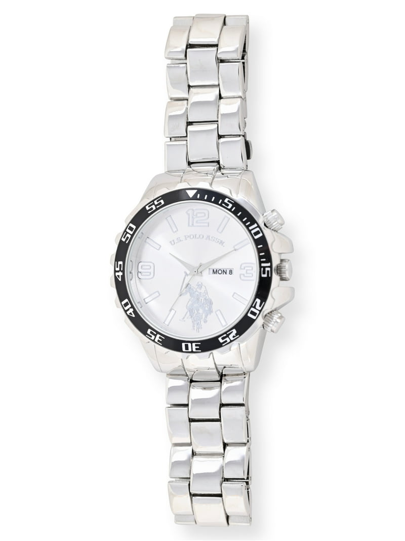 Polo watch Silver And Shiny U.S. Polo Assn. Adult Male Analog Watch in Silver with  main image 3
