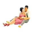 thumbnail image 4 of lionlar Hand Painted 1:64 Couple Figure Scene Miniature Scenes People Model Fairy Garden Pink B, 4 of 9