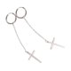 thumbnail image 5 of Punk Hippy Rock Hombres Mujeres Pendientes de acero inoxidable No Cruz Sunnimix Pendiente de cruz de acero inoxidable, 5 of 8