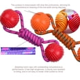 thumbnail image 4 of CSCHome 10" Pet Ball with Rope Toys for Dogs Puppy Ball On a Rope Reward and Exercise Toy as Replacement to Chase and Tug, 4 of 7