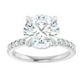 thumbnail image 2 of Mirabelle Lab Diamond Engagement Ring Solitaire Accented Round, 2 of 5